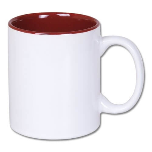 dosublimacji.pl - Kubek ceramiczny Stilo - środek czerwony 250 ml