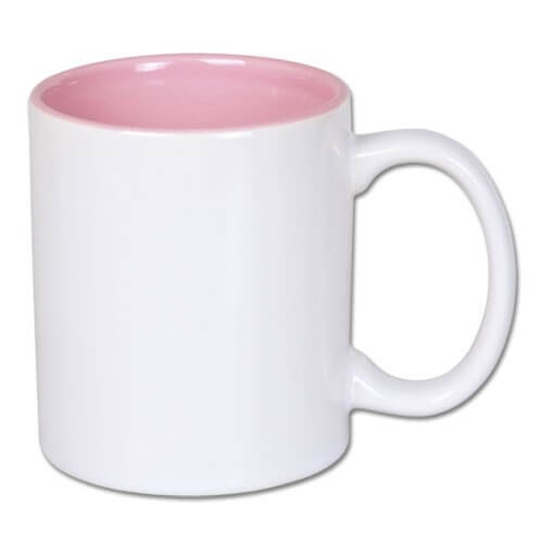 dosublimacji.pl - White mug -pink interior sublimation
