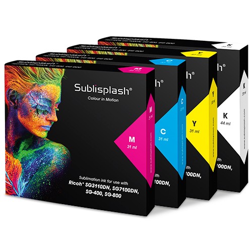 dosublimacji.pl - SUBLIMATION GEL SUBLISPLASH BLACK cartridge 44 ml for RICOH SG